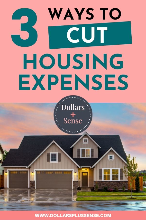 cut housing expenses pin