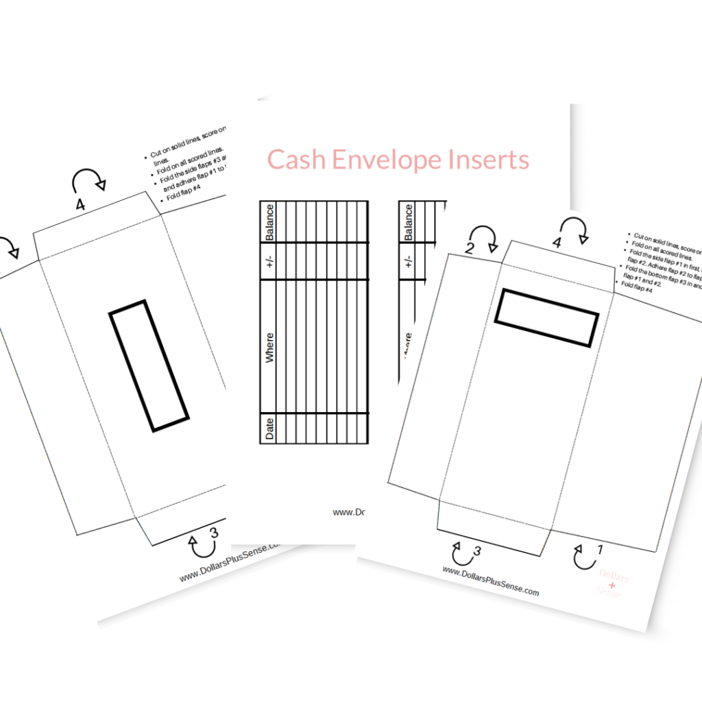 free cash envelope templates