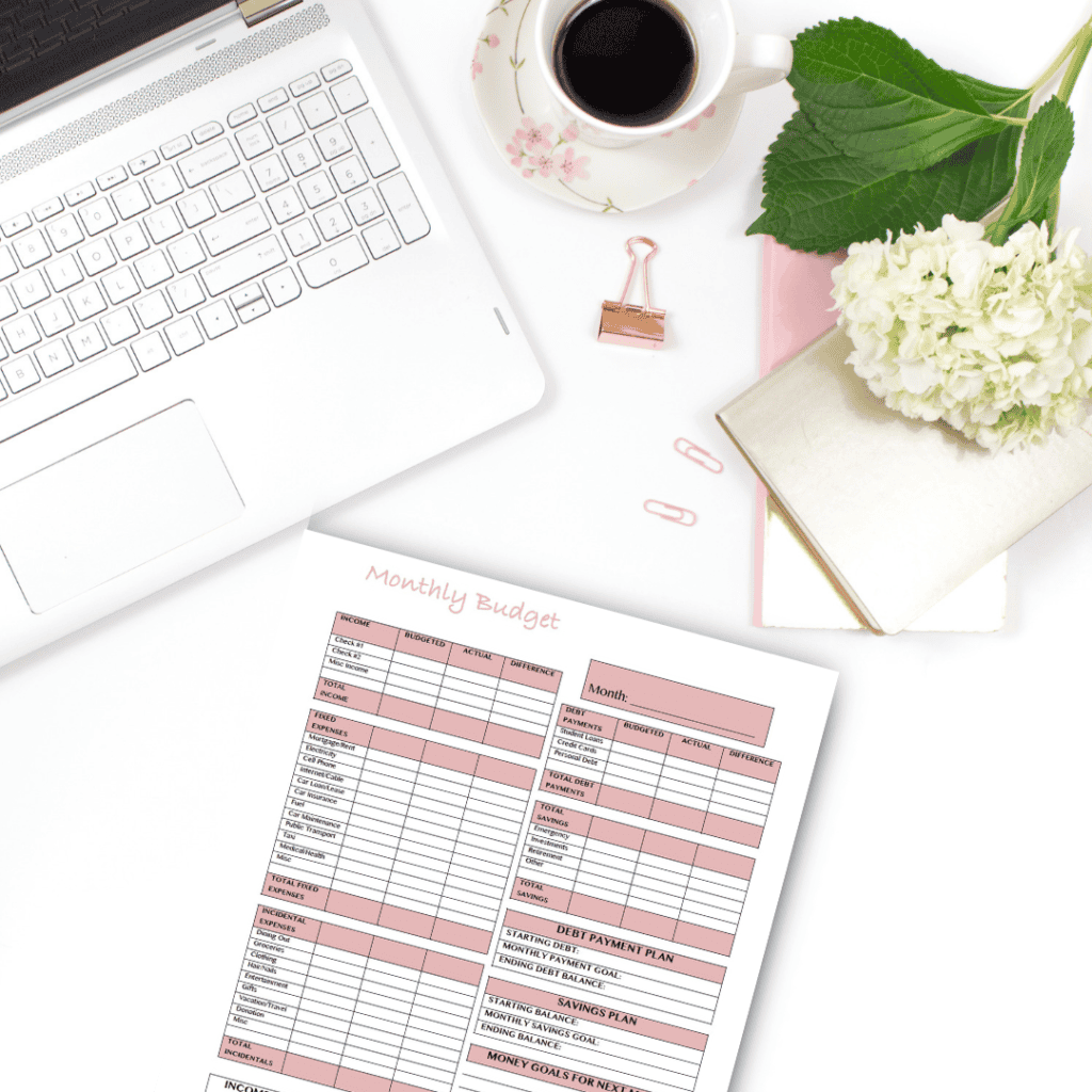 Free Monthly Budget Printable Worksheet