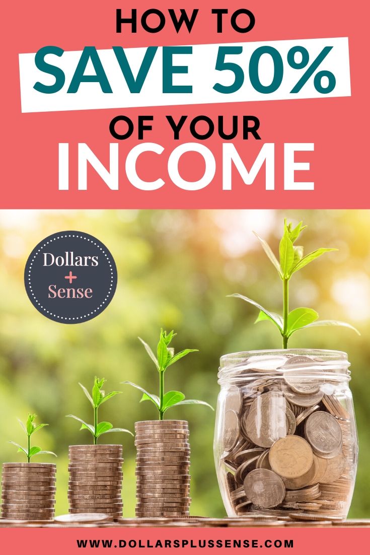 Saving 50 percent of income pin