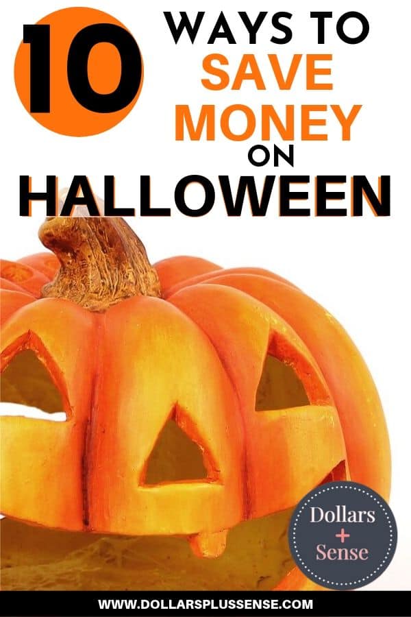 ways to save money on halloween pin