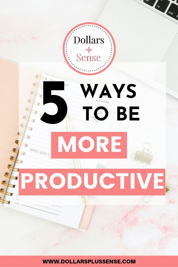 Ways to be more productive pin