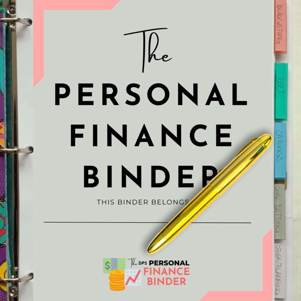 Personal Finance Binder