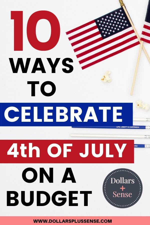 celebrate 4th of July on a budget pin