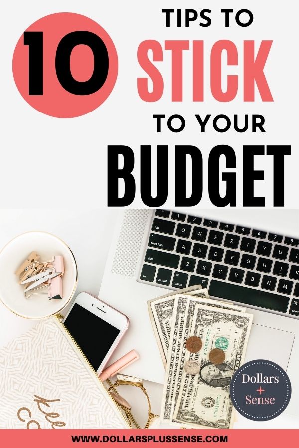 how to stick to a budget pin