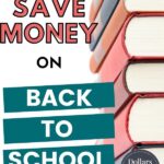 How to save money on back to school shopping pin