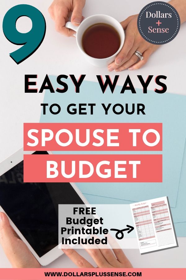 spouse on board with budgeting pin