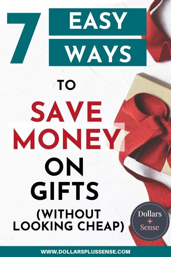 save money on gifts pin