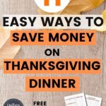 Thanksgiving dinner on a budget pin