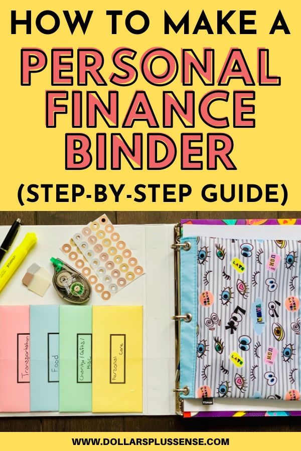 the ultimate personal finance binder pin