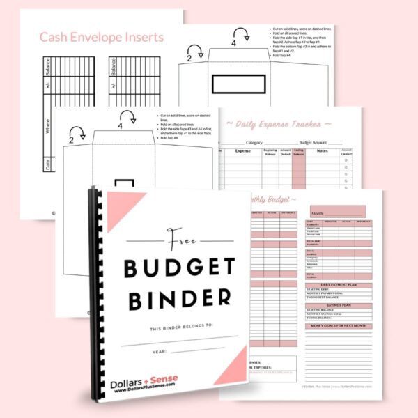 FREE Printable Budget Binder DOLLARS PLUS SENSE