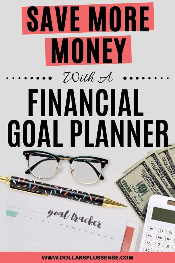 financial goal planner pin