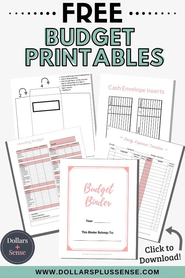 FREE Printable Budget Binder - DOLLARS PLUS SENSE