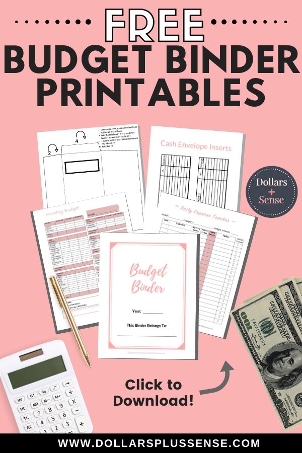 cash budget binder