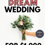 how to plan a wedding on a budget of 1000 pin