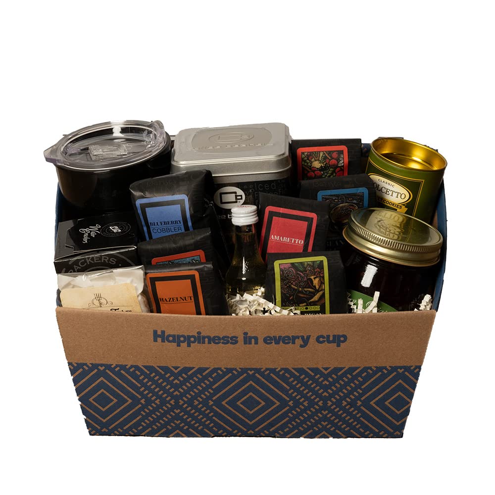 Flavorful Coffee Lovers Coffee Gift Basket - Delight them with a Coffee  Gift Set They'll Adore; Our Coffee Basket is the Finest Coffee Box; A Truly