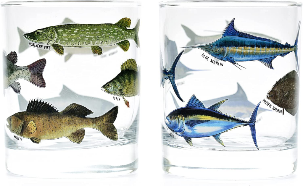 Freshwater Fish (SET OF 4) Stainless Pint Cups - Great gift for fishermen,  sportsmen, travelers, campers, dad, men, moms, guys, and boyfriends - Very  Durable!: Buy Online at Best Price in UAE 