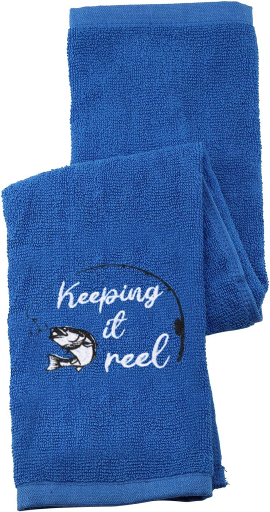 Fishing Gifts for Men If It's Not About Fishing Funny Towel Accessories  Gear Luxury Embroidered 100% Cotton Towel & Metal Grommet Clip -   Denmark