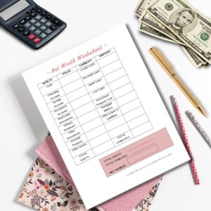 Net Worth Worksheet