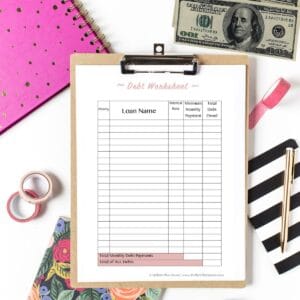 Debt Worksheet