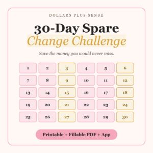30-Day Spare Change Challenge cover from Dollars Plus Sense